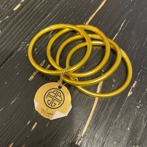 Set of 4 Gold BuDhagirl bracelets